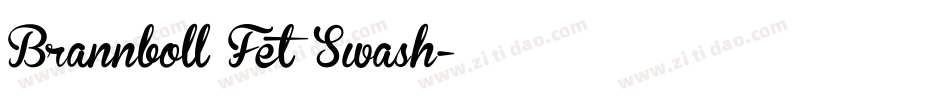 Brannboll Fet Swash字体转换